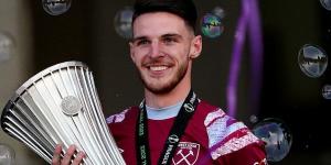 Transfer news LIVE: Arsenal to make £90m Declan Rice offer IMMINENTLY, while Man City close in on Mateo Kovacic... with David Moyes set for West Ham talks today