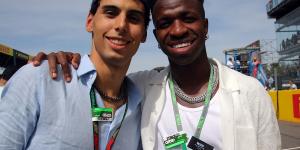 Vinicius attends the Italian Grand Prix and is the star of Monza