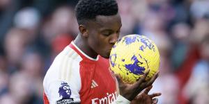 ISAAN KHAN: Eddie Nketiah isn't ready to slip back into the shadows at Arsenal after smashing in his first Premier League hat-trick