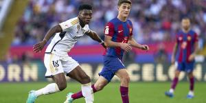 Aurelien Tchouameni insists foot fracture in El Clasico 'was not Gavi's fault' as Real Madrid midfielder reveals he sustained injury earlier in the game