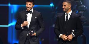 Man City dominate FIFPro world XI with SIX players named at The Best awards in London... and three England stars make the team