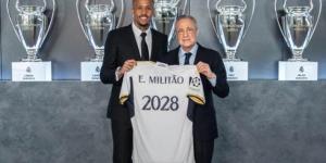 رسميًا.. ريال مدريد يعلن تمديد عقد ميليتاو حتى عام 2028
