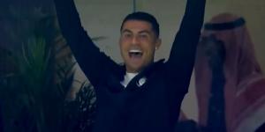 Cristiano Ronaldo is left STUNNED by Aymeric Laporte's outrageous strike from inside his own HALF...as he watched from the stands as Al-Nassr took a 3-0 lead against Lionel Messi's Inter Miami