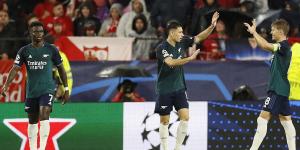 Arsenal hold on to win at Sevilla and boost Champions League qualification hopes