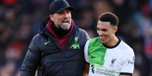 Jurgen Klopp DENIES Trent Alexander-Arnold was 'forced back' too soon after Liverpool star suffered fresh knee injury that will keep him out for five games including Carabao Cup final