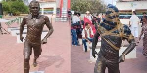 Bahia residents call for vandalised Dani Alves statue to be removed after the former Barcelona defender was sentenced to four years and six months in prison having been found guilty of rape