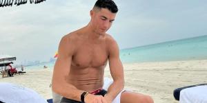 Cristiano Ronaldo swaps red card rage for beach tranquility as Al-Nassr superstar relaxes with partner Georgina Rodriguez, days after being sent off for elbow and stamp on Al-Hilal opponent
