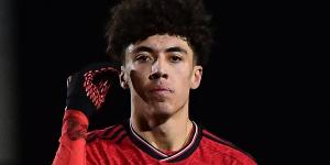 Man United teenager Ethan Wheatley to be named on the bench for Bournemouth clash… after the 18-year-old striker impressed by scoring a hat-trick in U18's 9-1 win against Liverpool