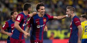 Cadiz 0-1 Barcelona: Joao Felix's bicycle kick seals win for Xavi's men but they remain eight points behind Real Madrid at the top of LaLiga