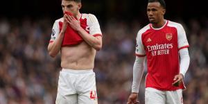 PLAYER RATINGS: One Arsenal star will be bitterly disappointed with himself after 2-0 defeat by Aston Villa… while Mikel Arteta's forwards fail to finish their chances