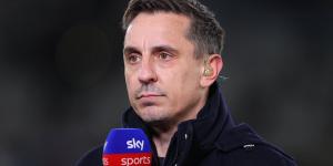 Gary Neville hits out at 'scruffy' Arsenal star who was 'the problem' during 2-0 loss to Aston Villa... while Paul Merson claims the player should have started on the bench