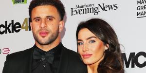 It's a boy! Kyle Walker and wife Annie Kilner celebrate arrival of their fourth son as friends say he was by her side when she gave birth - after Man City star was revealed to be father to Lauryn Goodman's eight-month-old girl
