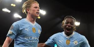 Kevin De Bruyne SAVES Man City with late equaliser as crunch Champions League tie against Real Madrid goes to extra time after Kyle Walker's mistake on his return from welcoming his fourth child with wife Annie Kilner