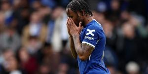 Raheem Sterling missed Chelsea's last two games after suffering a bout of food poisoning with the winger now back in training ahead of huge FA Cup semi-final showdown against old side Man City