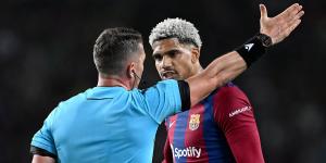 Ronald Araujo offers blunt response to Ilkay Gundogan's criticism that his red card against PSG fuelled Champions League exit... amid toxic Barcelona dressing room split