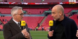 Pep Guardiola launches into furious rant at the BBC live on TV over 'unacceptable' scheduling of FA Cup semi-final against Chelsea, accusing the broadcaster of risking the health of his Man City stars