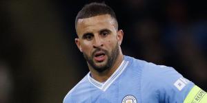 Kyle Walker slams ex-lover Lauryn Goodman's 'wild and untrue' claims after she said he had texted her and invited her and their two children to the Euros