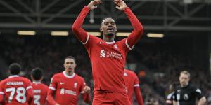 Fulham 1-3 Liverpool: Reds keep Premier League title hopes alive thanks to second-half goals from Ryan Gravenberch and Diogo Jota - after Alexander-Arnold's sublime free-kick