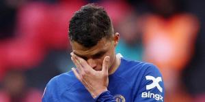 Thiago Silva's wife all but confirms the defender will leave Chelsea this summer after labelling FA Cup semi-final defeat by Man City his 'last dance'... with veteran in tears