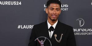 Jude Bellingham takes home ANOTHER prize for his remarkable debut campaign at Real Madrid as he wins the 2024 Laureus World Sports Breakthrough of the Year award