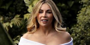 Cam Reading looks stylish in Bardot top as she joins fellow Manchester United WAGS Anouska Santos, Claudia Pinto Lopes and pregnant Roosee Xavier