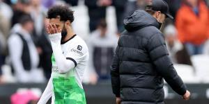 The end looks nearer than ever for Mohamed Salah at Liverpool after petty touchline row with Jurgen Klopp - a £150m Saudi move suddenly looks more appealing, writes LEWIS STEELE