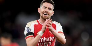 Arsenal 'offer Jorginho new contract and he is expected to sign it' - with veteran midfielder's current deal expiring in June