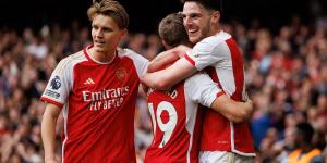 PLAYER RATINGS: Classy Martin Odegaard pulled the strings and Declan Rice shone - but one Gunners star 'struggled with the pace' in the 3-0 win over Bournemouth