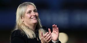 The title race 'is not f*****g over' insists outgoing Chelsea boss Emma Hayes - as Blues thrash Bristol City 8-0 to move within three points of WSL leaders Man City