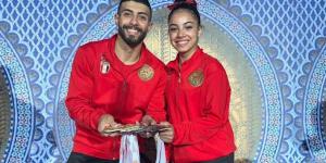 الجمباز يحتفل بثنائي المنتخب المتأهل للأولمبياد