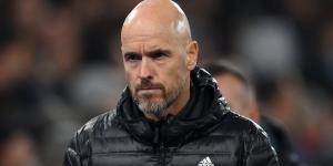Erik ten Hag brutally mocked by fans as Jadon Sancho reaches the Champions League final with Borussia Dortmund - while Man United 'won't even get Conference League football' after 4-0 loss at Crystal Palace