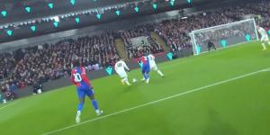 Revealed: Incredible footage of RefCam's debut shows referee Jarred Gillett reviewing a penalty claim during Crystal Palace's 4-0 thrashing of Man United at Selhurst Park