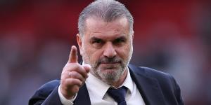 Ange Postecoglou is 'happy to disappoint' Burnley fan King Charles III if Tottenham condemn the Clarets to relegation - after attending an 'inspiring' garden party at Buckingham Palace