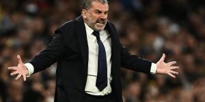 Ange Postecoglou FUMES at Tottenham fans for cheering on Man City against their own team to deny Arsenal the Premier League title, with Spurs boss filmed confronting one supporter