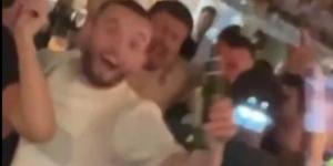 Aston Villa fans spot John McGinn on a night out in Birmingham singing Michael Jackson... with captain still celebrating his side's Champions League qualification before final game this season