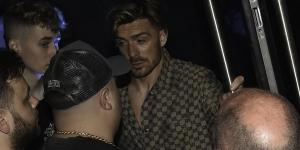 Partying like champions! Jack Grealish leads Man City celebrations as he stumbles out of bar at 5am in £2,000 Gucci outfit after dancing with pals and singing Natasha Bedingfield - with teammates Rodri and Kevin De Bruyne also looking worse for wear