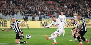 Nick Pope slammed for 'dreadful' blunder before James Maddison's moment of magic opens the scoring for Tottenham in their post-season clash against Newcastle