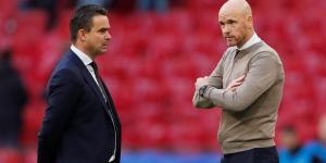 Erik ten Hag DEFENDS disgraced Marc Overmars and calls former club Ajax 'stupid' for 'throwing him under the bus' - after director quit after sending inappropriate messages to female colleagues