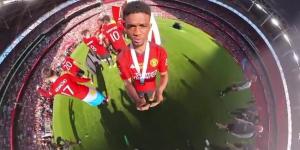Amad Diallo was given a 360 degree camera after Man United's FA Cup victory vs Man City... and the footage did not disappoint