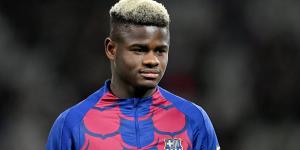 Arsenal enquire about £17m-rated Barcelona defender Mikayil Faye - with teenager also on the radar of Premier League rivals and European clubs