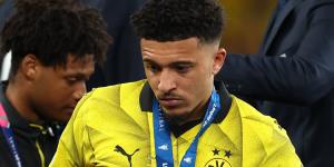Jadon Sancho breaks silence after Champions League final loss as he sends farewell message to Borussia Dortmund fans... with his future at Man United up in the air