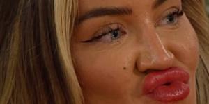 Love Island fans accuse Samantha Kenny of giving 'weirdo energy' after her 'awkward' reaction as Joey Essex is forced to kiss Jess White in saucy dare