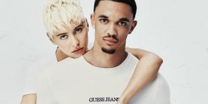 Iris Law and Trent Alexander-Arnold cosy up in steamy snaps for Guess shoot amid romance rumours as England footballer becomes new face of the brand