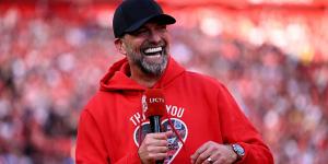 Jurgen Klopp is BACK at Anfield! Legendary Liverpool boss returns for Taylor Swift gig as he records message for his followers - before being spotted in the stands at the star's Eras Tour
