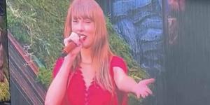 Taylor Swift chokes back tears as crowd chant her name following emotional performance during final gig in Liverpool - after ex Joe Alwyn broke his silence on their split