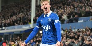 Man United prepare second offer for Jarrad Branthwaite after Everton rejected previous £45m bid... with Red Devils also attempting to beat Real Madrid to 18-year-old wonderkid defender