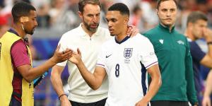 Gareth Southgate 'set to AXE Trent Alexander-Arnold and replace him with Conor Gallagher' for England's final Euros group game against Slovenia tomorrow - after midfield 'experiment' misfired