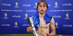 Luka Modric poses for the 'unhappiest player of the match award ever' only minutes after Italy's last gasp equaliser leaves Croatia on the brink of Euro 2024 elimination - before dropping major retirement hint