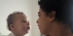 The cutest video you will see all day: Watch the adorable moment a Liverpudlian baby who can't yet speak babbles in a Scouse accent