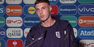 Cole Palmer reacts to Roy Keane's glowing comments on his cameo in England's dire draw with Slovenia after Chelsea forward was given first minutes at Euro 2024